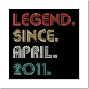 12 Years Old Vintage Legend Since April 2011 12th Posters and Art